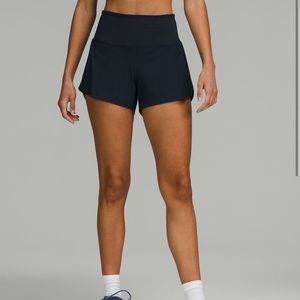 Speed Up High-Rise Lined Short 4” - True Navy